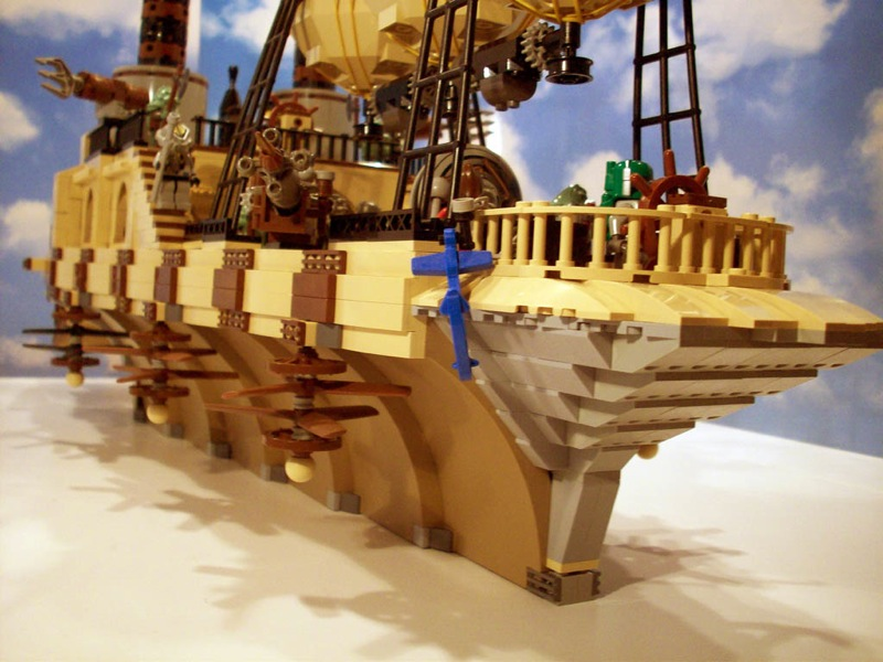 Illustration for article titled Steampunk LEGO Jabba Barge, Slave I and Other Amazing Steam Wars Models